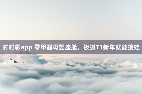 时时彩app 零甲醛母婴座舱，极狐T1新车就能接娃